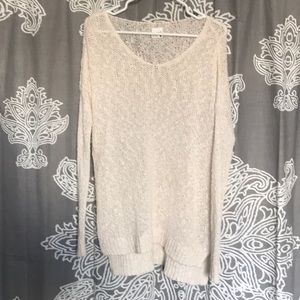 Cream Oversized Sweater